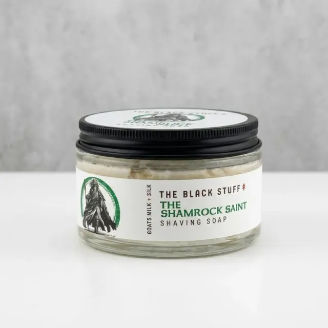The Black Stuff Shamrock Saint barbersæbe 155 g limited edition