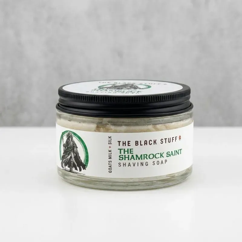The Black Stuff Shamrock Saint barbersæbe 155 g limited edition