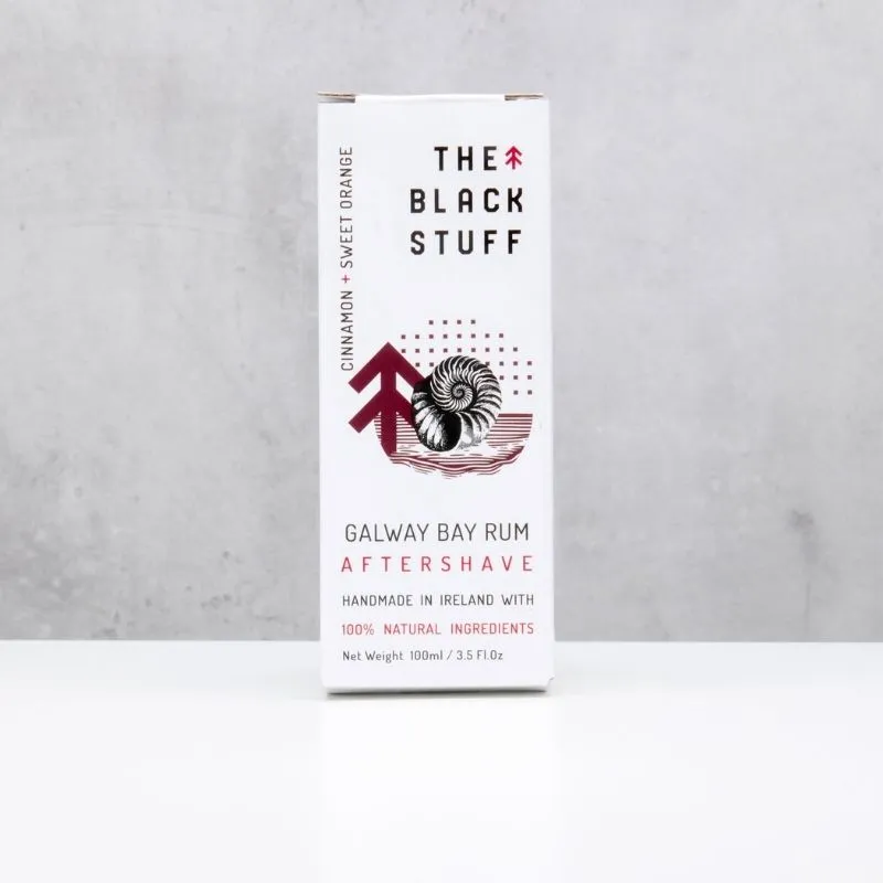 The Black Stuff Galway Bay Rum aftershave splash – 100 ml
