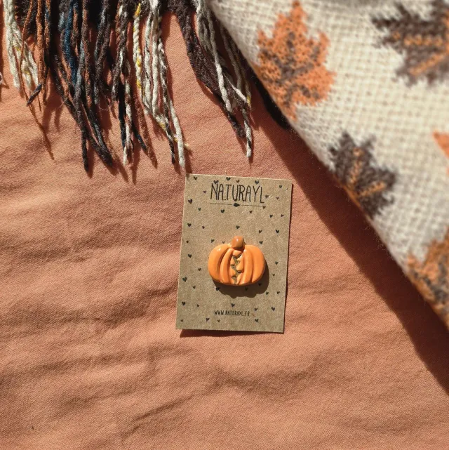 Naturayl Citrouille pin græskar keramik orange