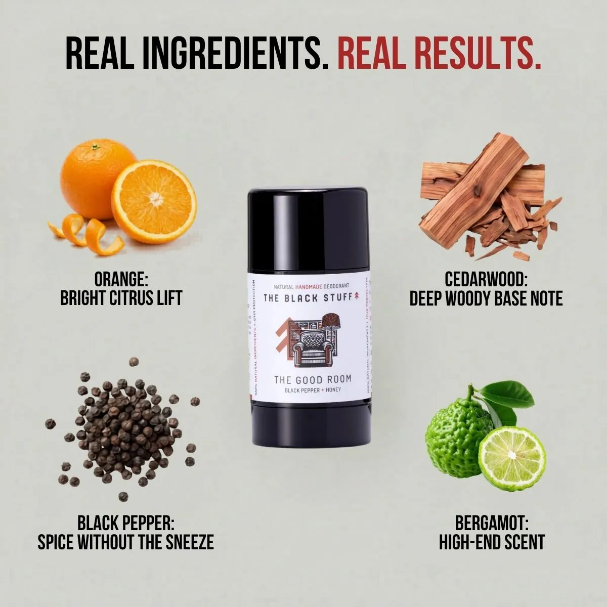 The Black Stuff The Good Room deodorant naturlig cedertræ