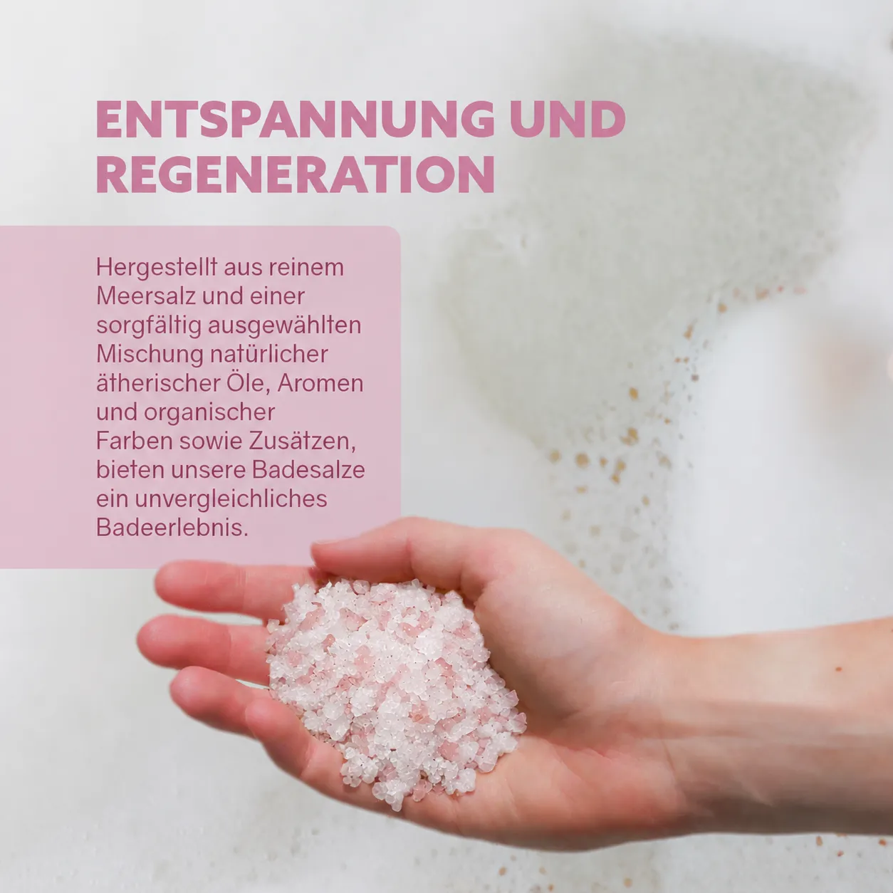 puremetics Rosengarten badesalt 1 glas med roseduft