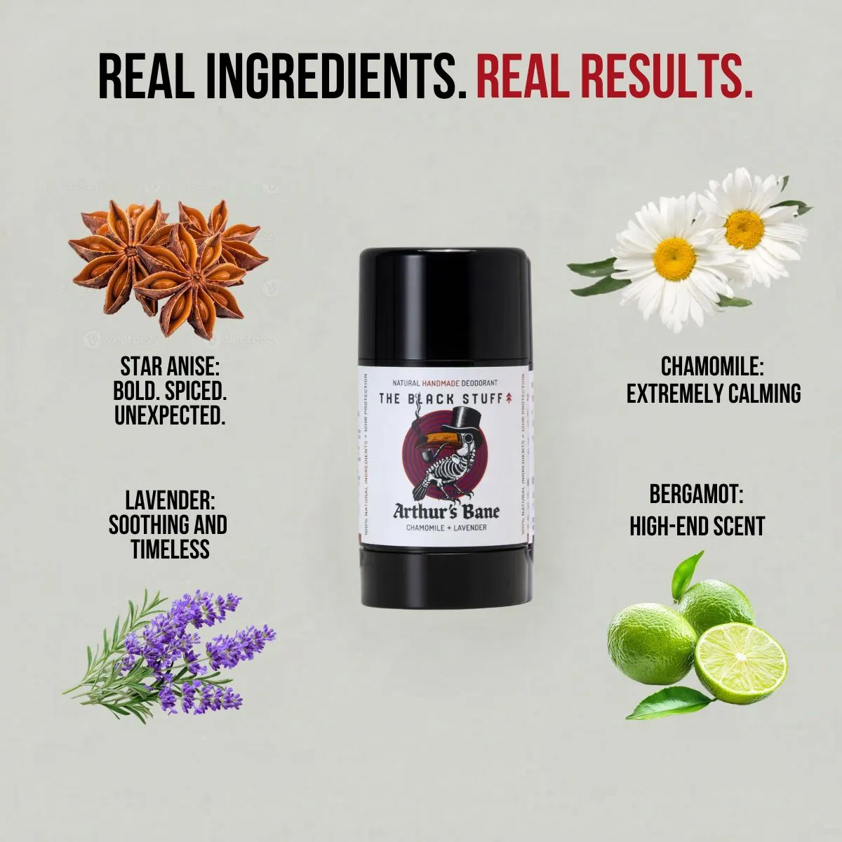 The Black Stuff Arthur's Bane fast deodorant kamille