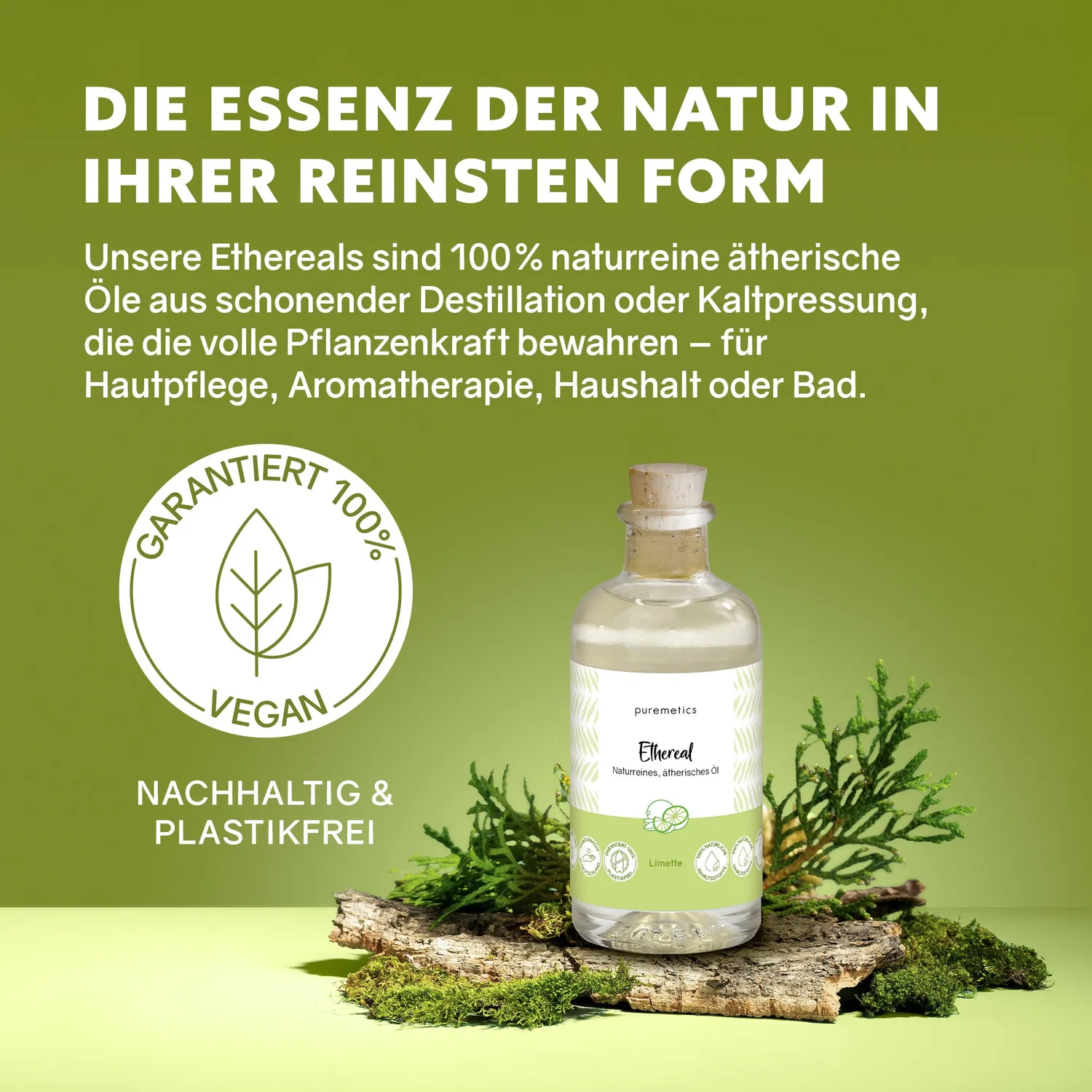 puremetics Ethereal Limette æterisk olie med lime