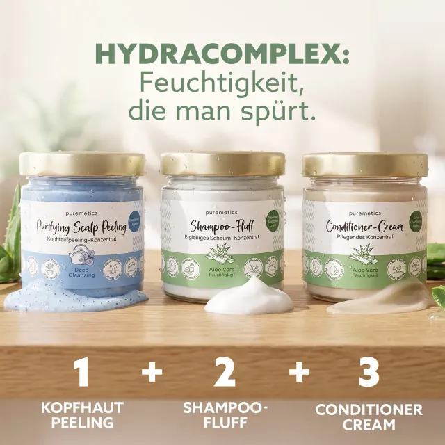puremetics Hydracomplex hårsæt fugt aloe vera