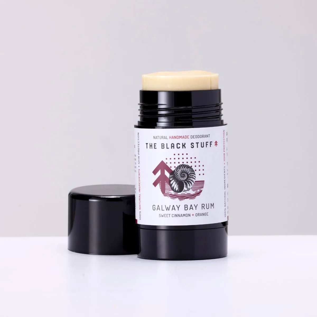 The Black Stuff Galway Bay Rum deodorant 9 olier kanel