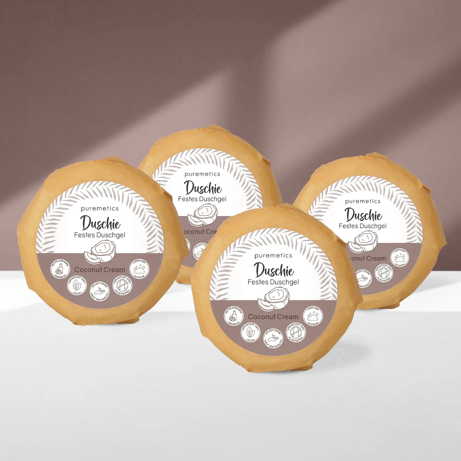 puremetics Duschie Coconut Cream fast brusesæbe kokos