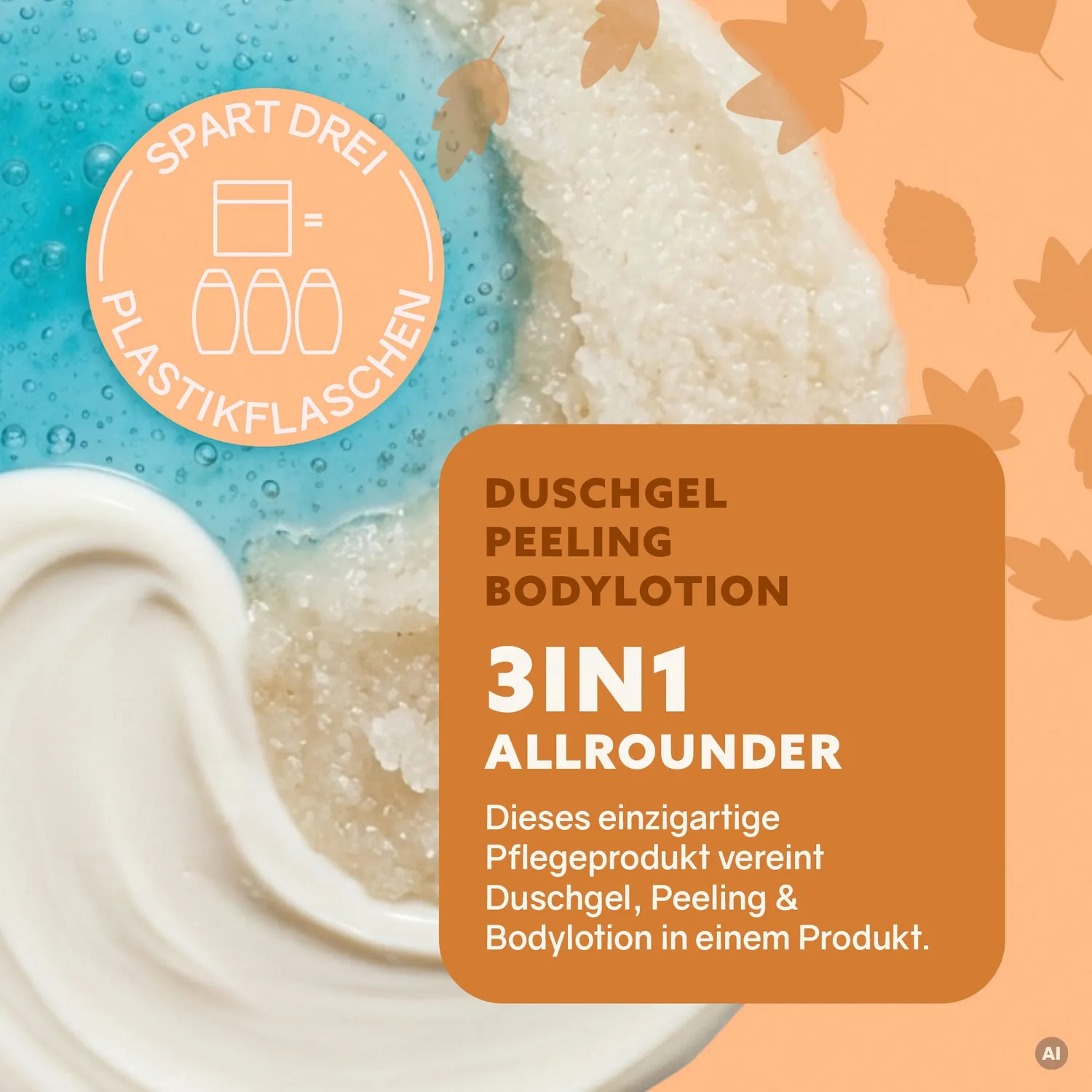 puremetics Balance 3i1 bodyscrub appelsin 1 stk