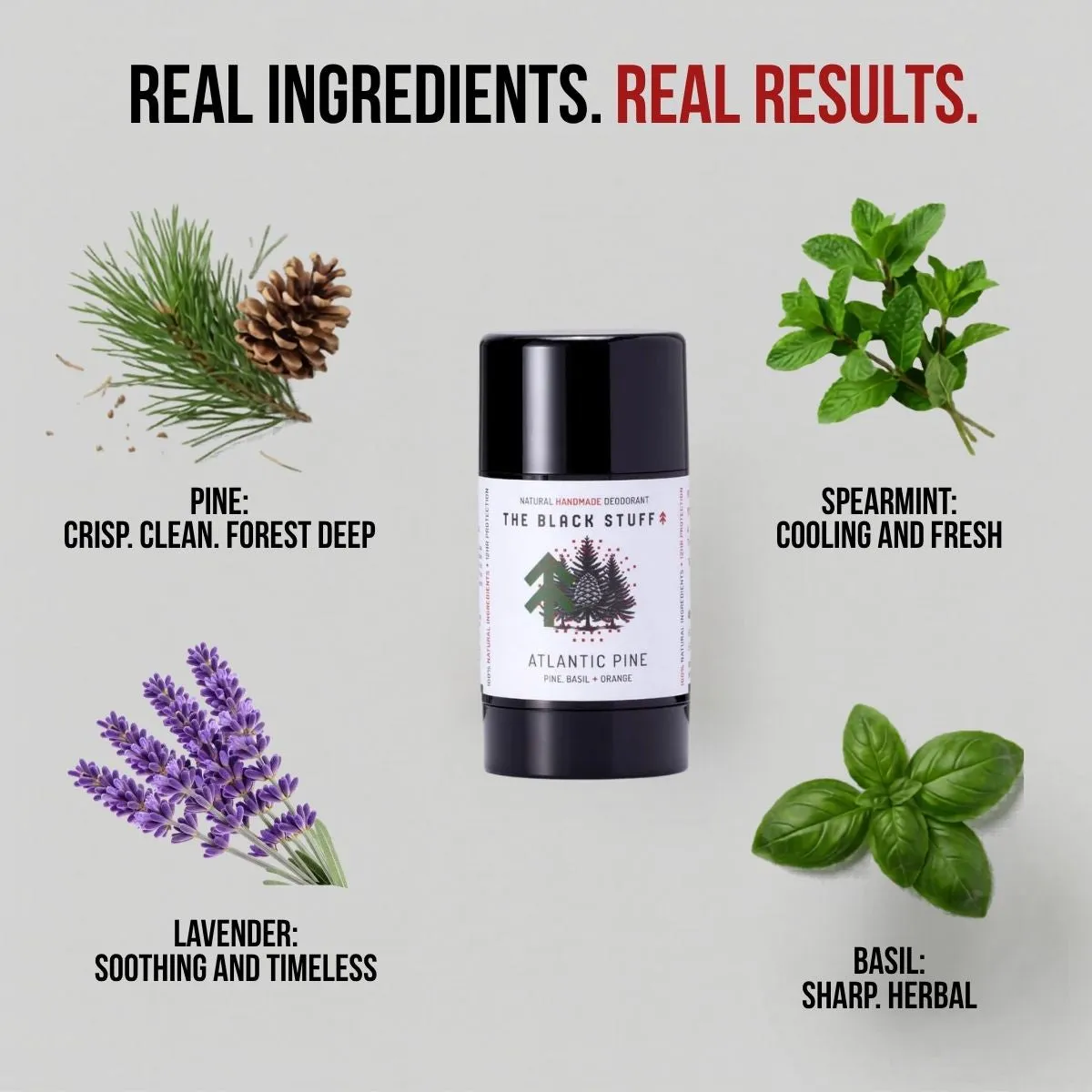 The Black Stuff Atlantic Pine deodorant fyrretræ