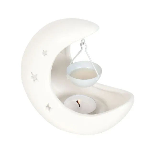Naturayl Croissant de Lune hvid duftlampe halvmåne