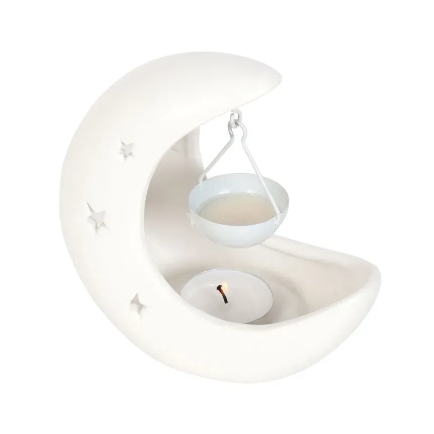Naturayl Croissant de Lune hvid duftlampe halvmåne