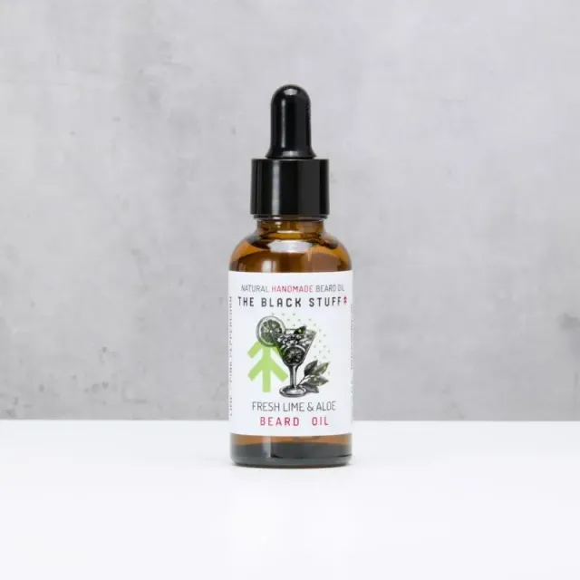 The Black Stuff Fresh Lime skægolie lime frisk duft