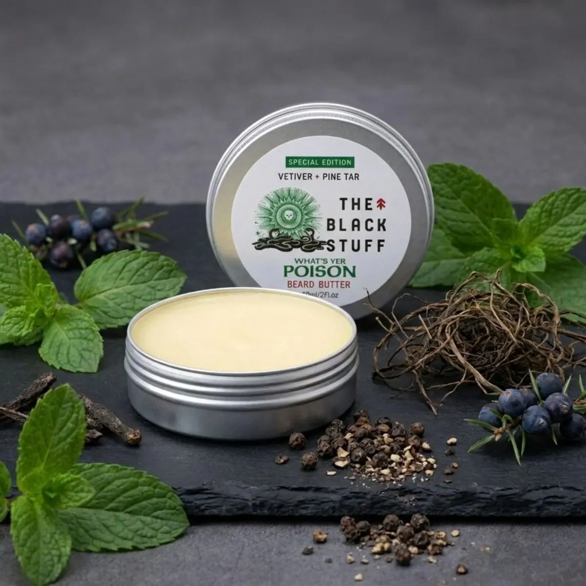 The Black Stuff What's Yer Poison skægbutter 60 ml plejende