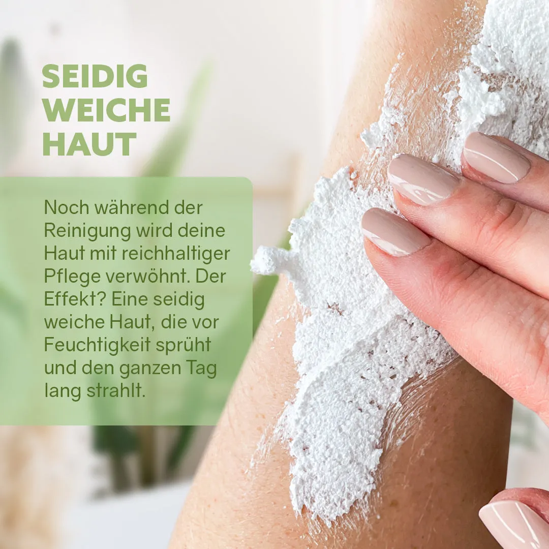 puremetics 3in1 Dusch-Fluff Limette i glas frisk duft