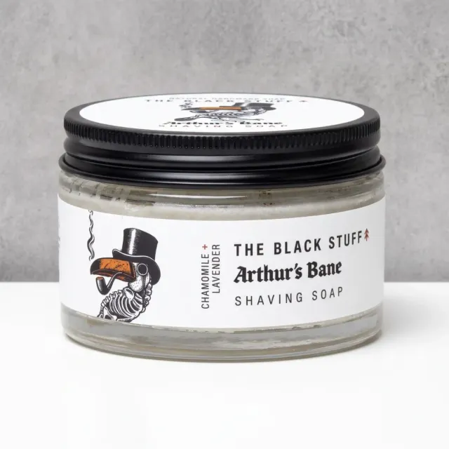 The Black Stuff Arthur's Bane barbersæbe 155 g glas