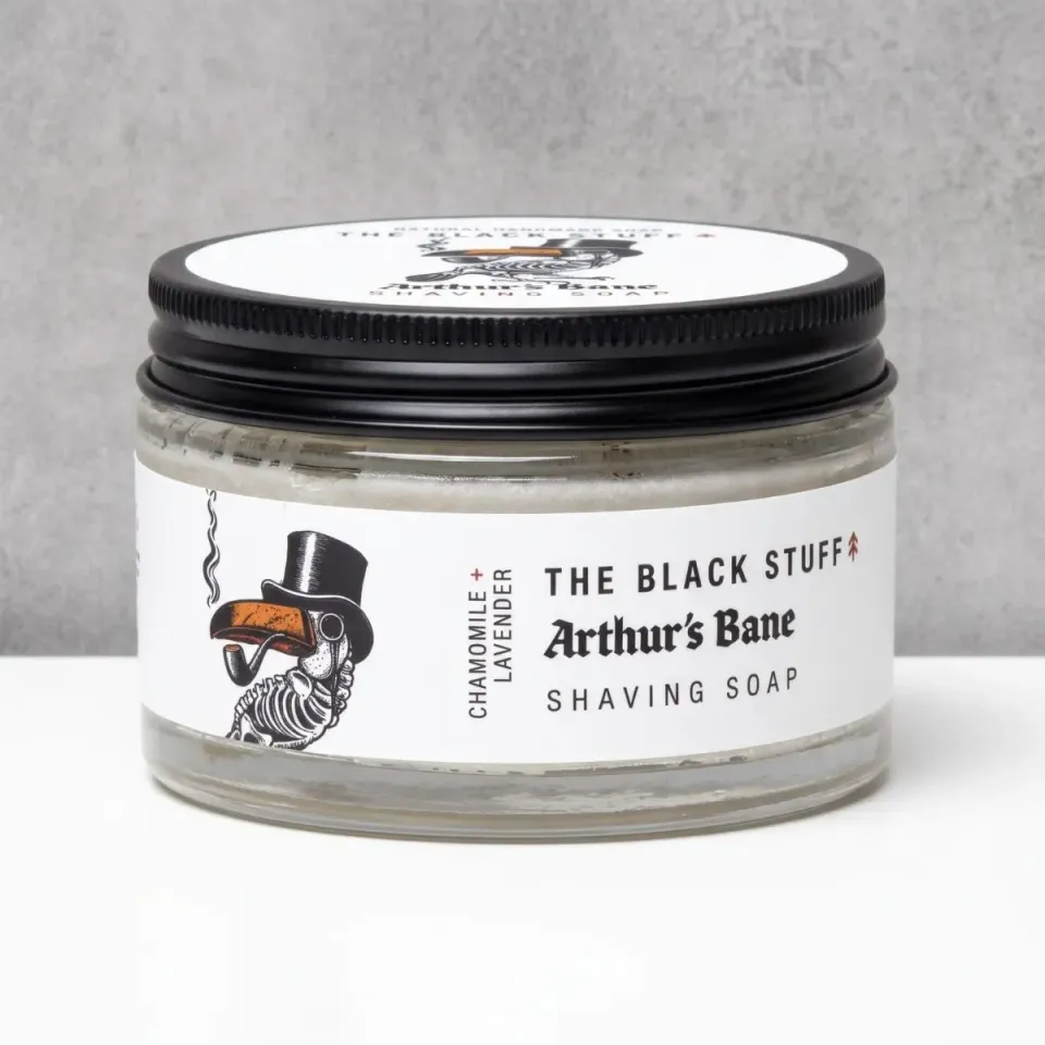 The Black Stuff Arthur's Bane barbersæbe 155 g glas