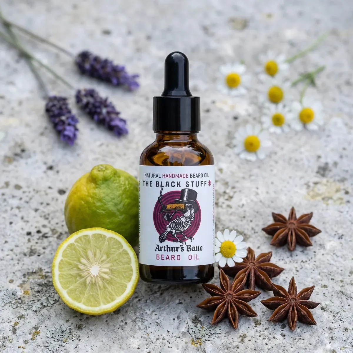 The Black Stuff Arthur's Bane skægolie 60 ml plejende