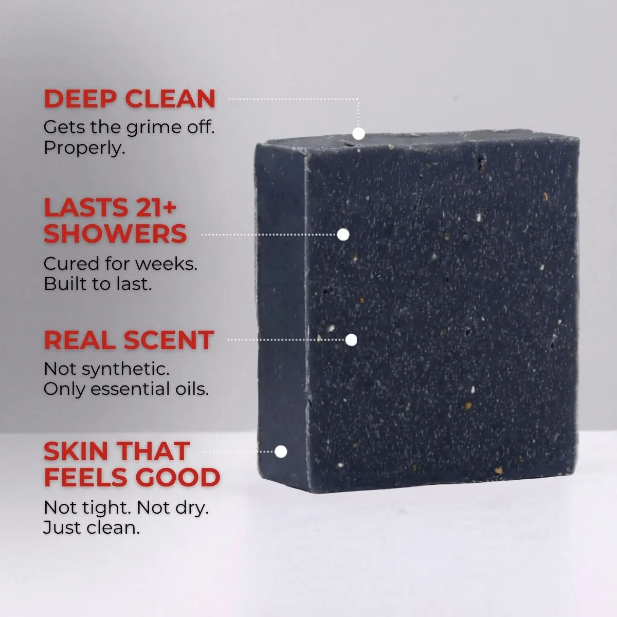 The Black Stuff Atlantic Pine Tar fast sæbe skrub