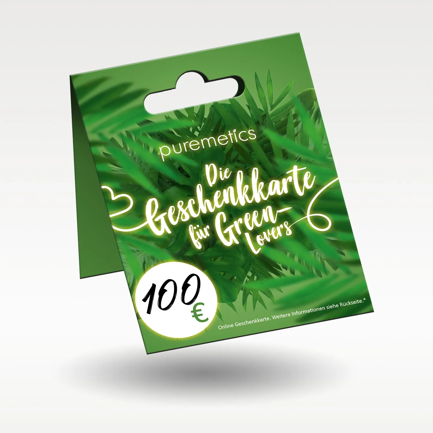 puremetics Geschenkkarte gavekort fysisk post