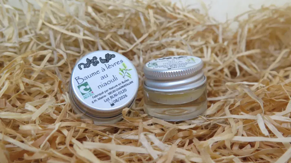 Nature en Bulles læbepomade niaouli dåse plejende