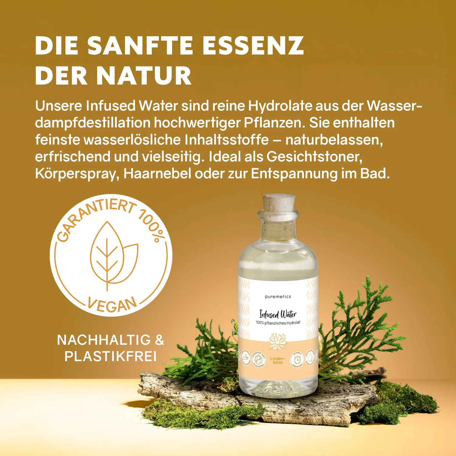 puremetics Infused Water ansigtsvand lindeblomst