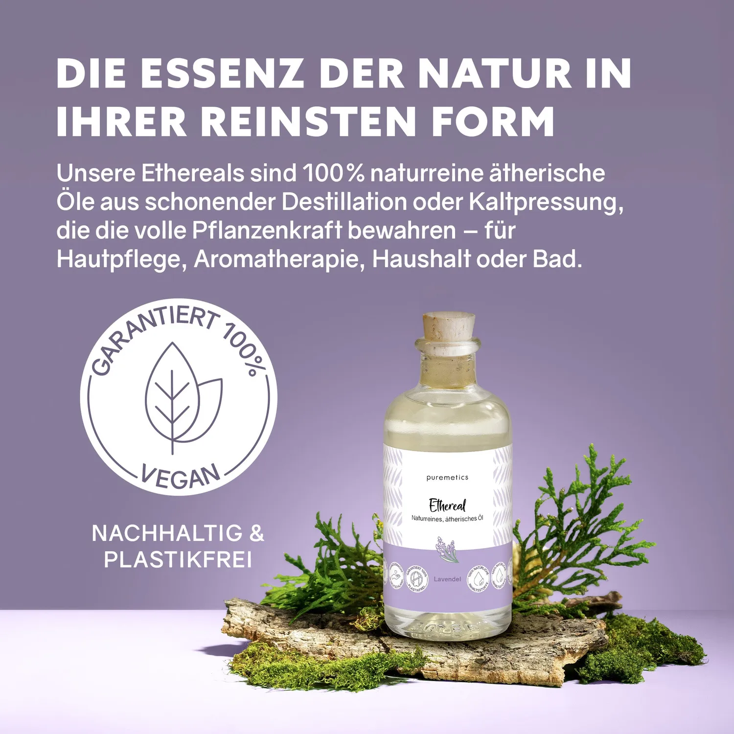 puremetics Ethereal lavendel æterisk olie mild duft