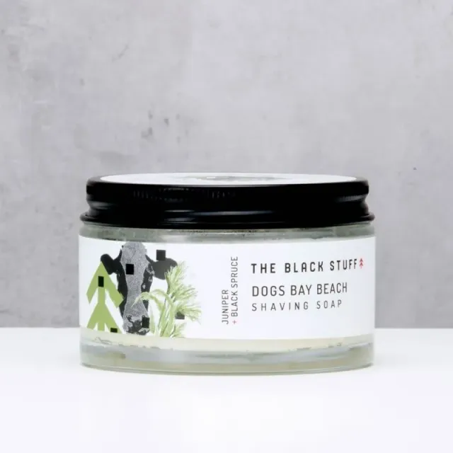 The Black Stuff Dog's Bay Beach barbersæbe 155 g glas