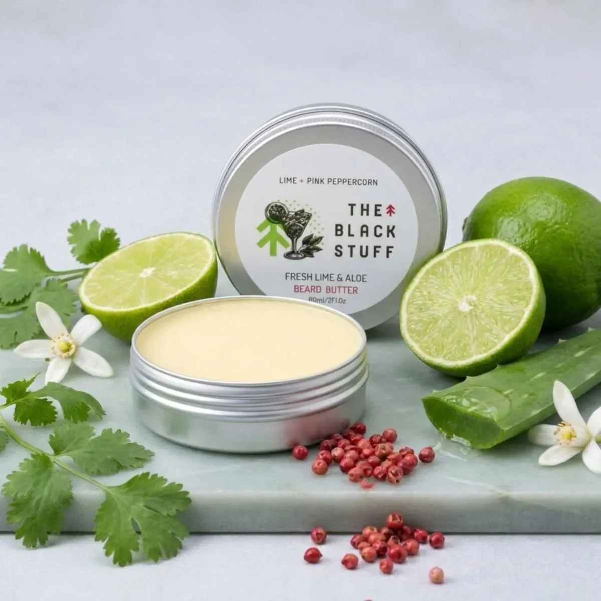The Black Stuff Fresh Lime skægbutter lime