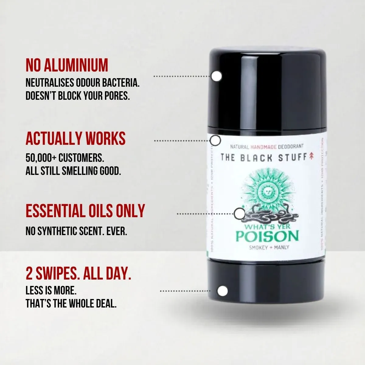 The Black Stuff What's Yer Poison naturlig deo