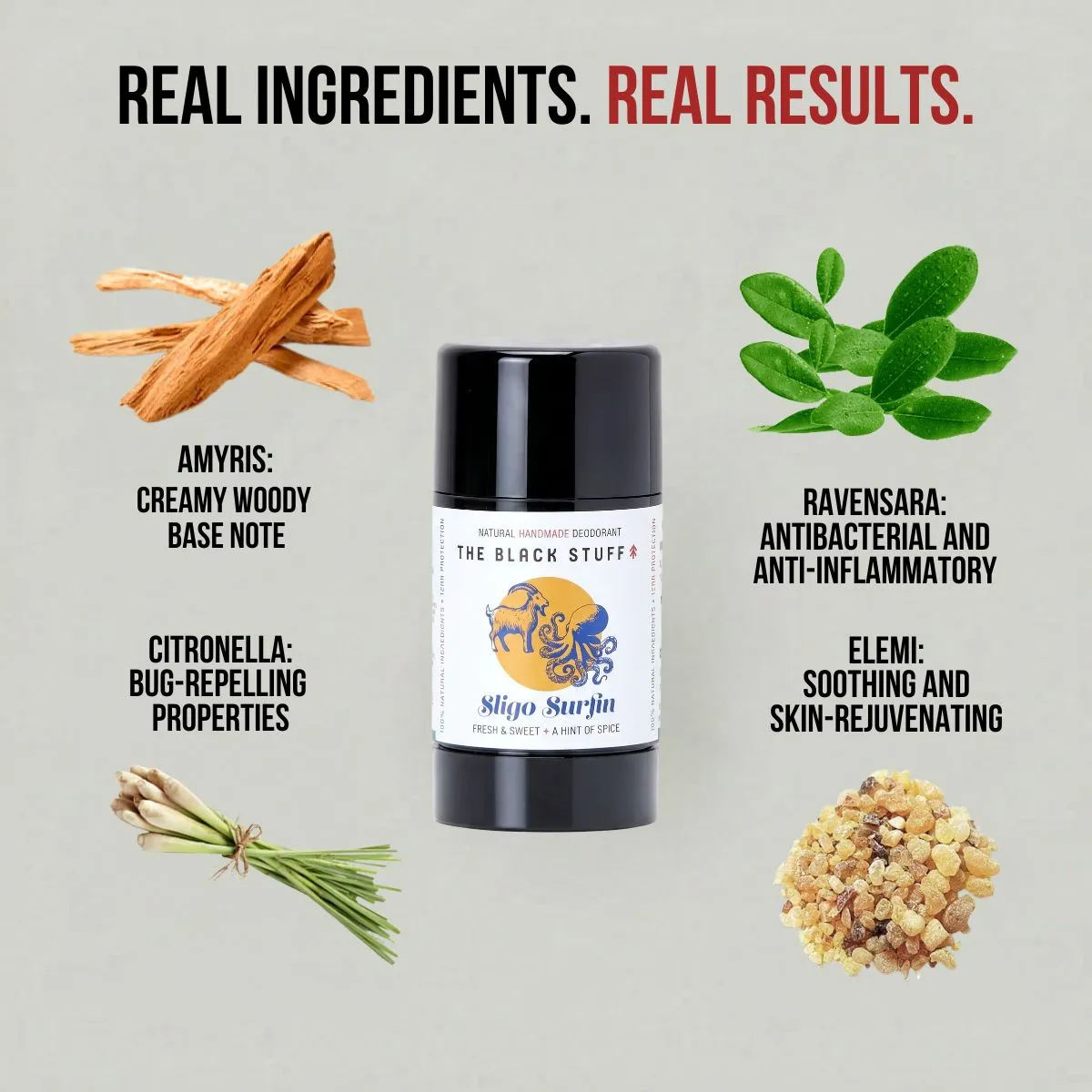 The Black Stuff Sligo Surfin' deodorant citronella naturlig