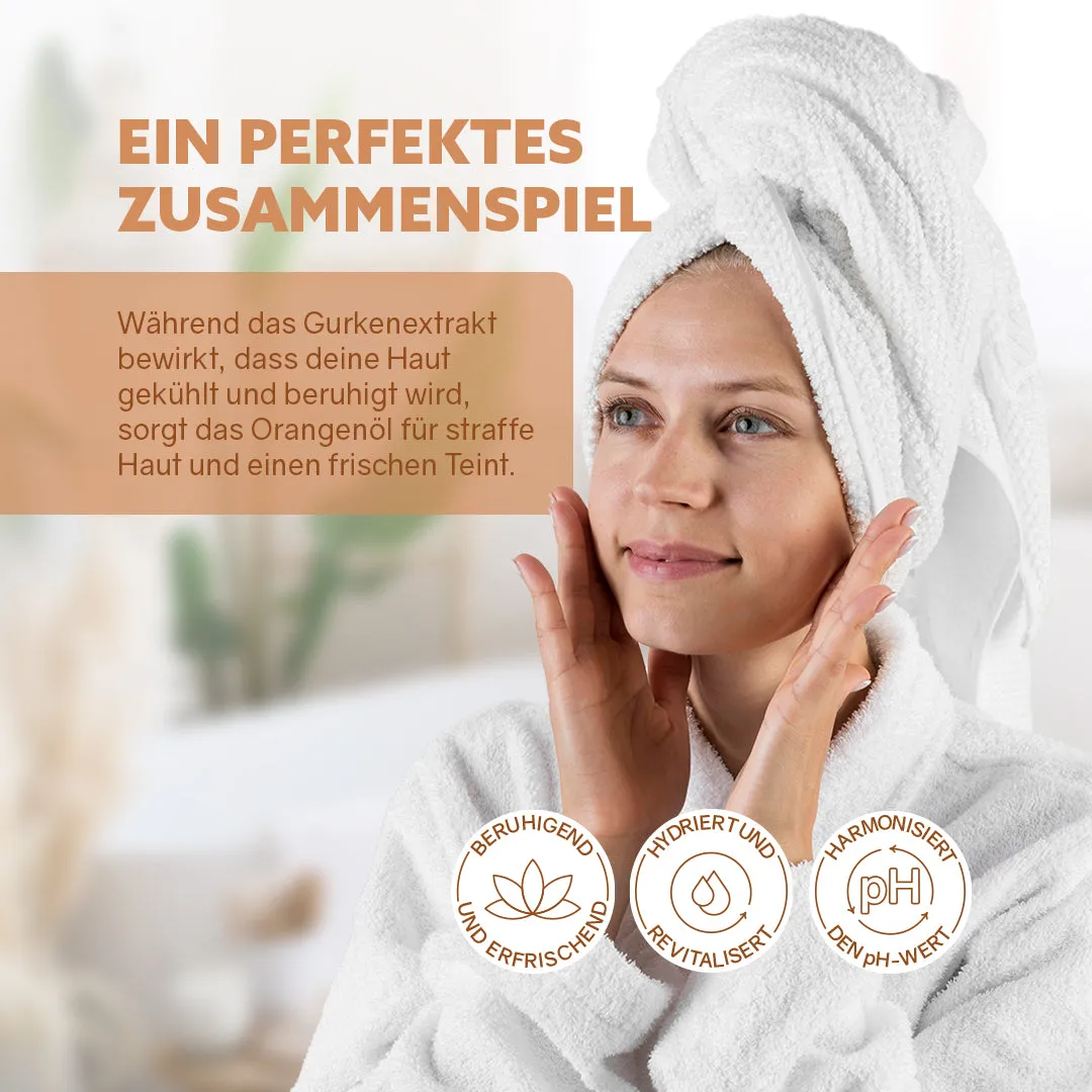 puremetics Gurke-Orange ansigtstoner med agurk