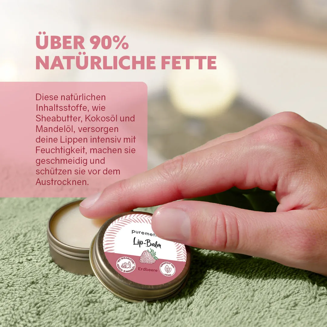 puremetics Lip Balm læbepomade jordbær mild duft