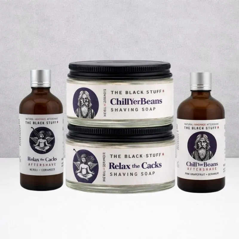 The Black Stuff Relax & Chill barbersæt limited edition