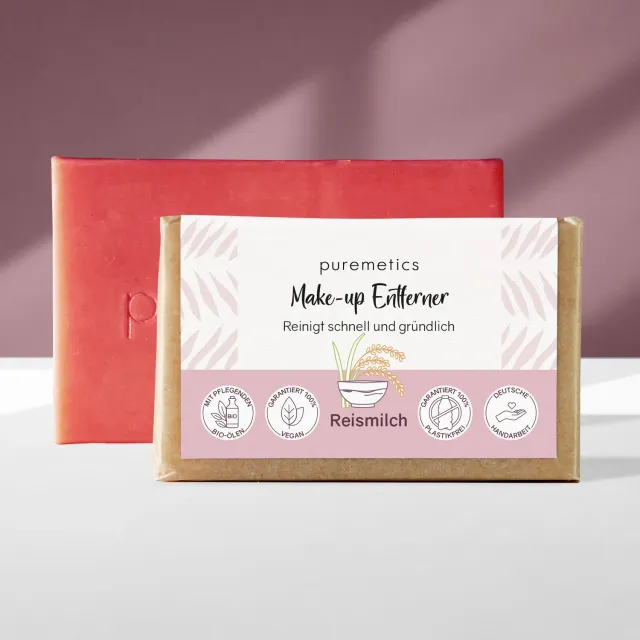 puremetics Reismilch makeupfjerner sæbe mild