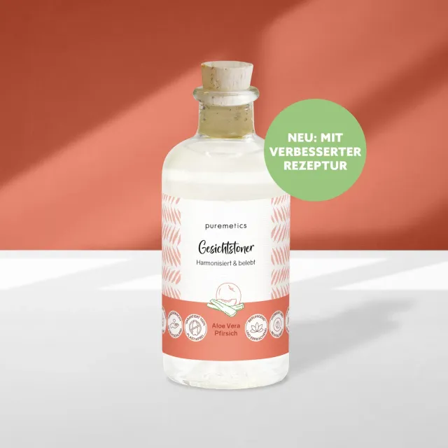 puremetics Aloe Vera Pfirsich ansigtstoner mild