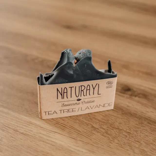 Naturayl fast sæbe tea tree lavendel til fedtet hud