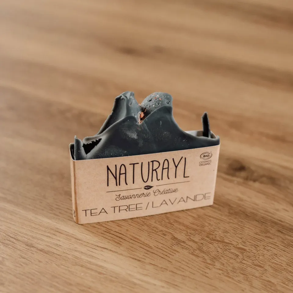 Naturayl fast sæbe tea tree lavendel til fedtet hud