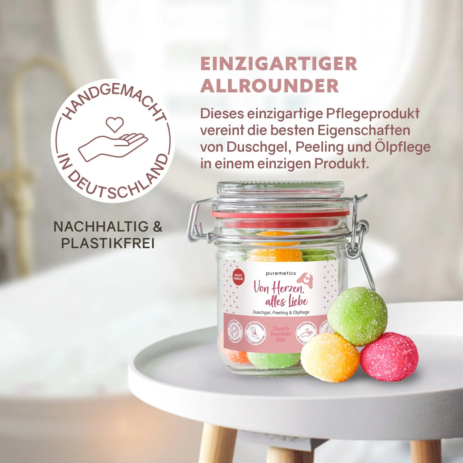 puremetics 3in1 Von Herzen alles Liebe brusekonfekt 10 stk