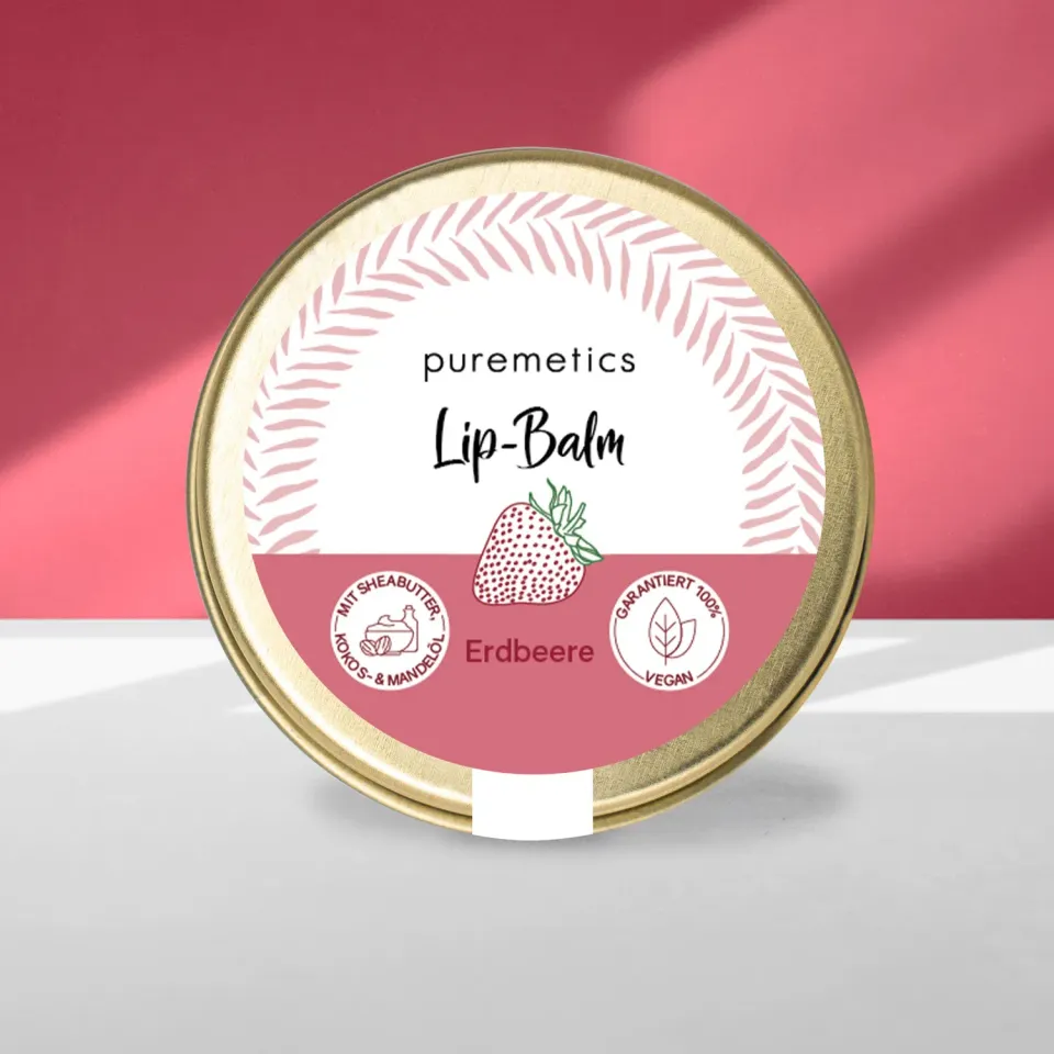 puremetics Lip Balm læbepomade jordbær mild duft