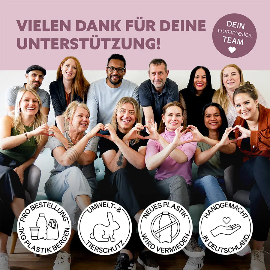puremetics 3in1 Dusch-Fluff Blütenmeer bruseskum 1 stk blomsterduft