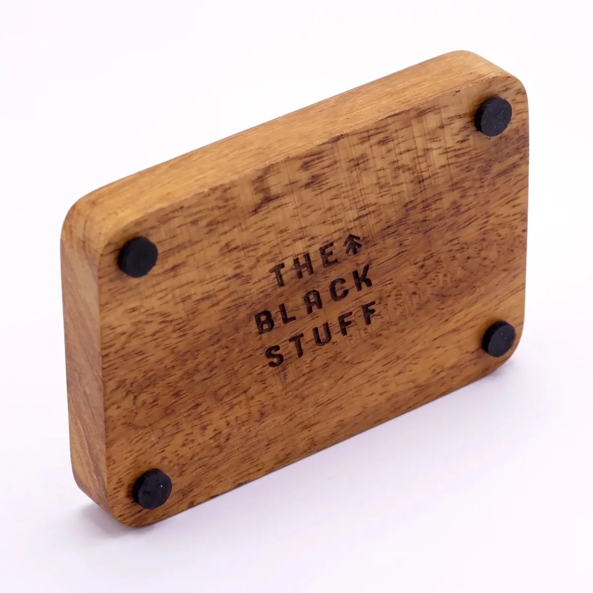 The Black Stuff Soap Saver sæbeskål teaktræ