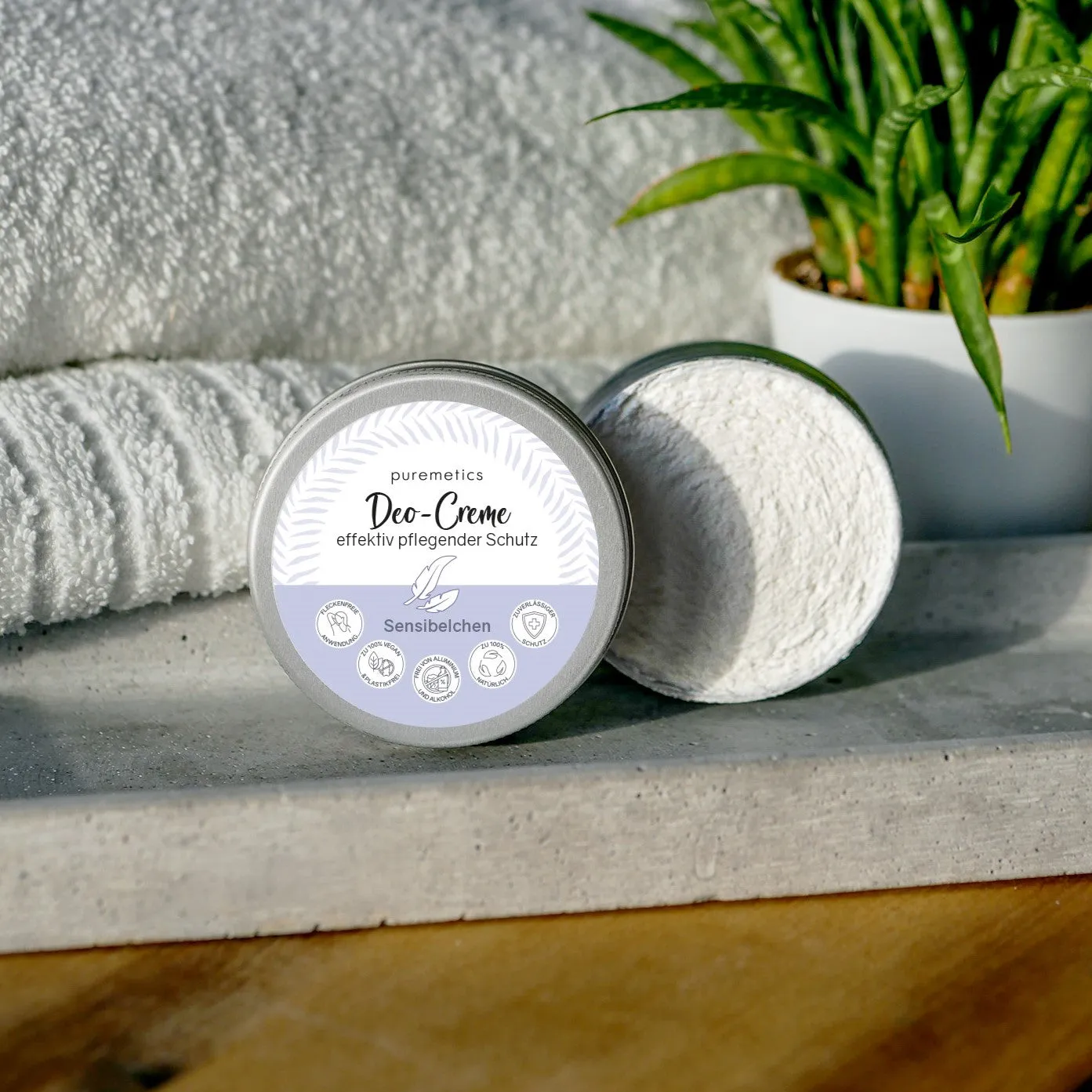puremetics Sensibelchen deocreme uparfumeret uden aluminium