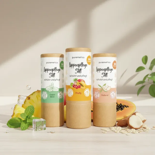 puremetics læbepomade Fruity læbepleje 1 stk