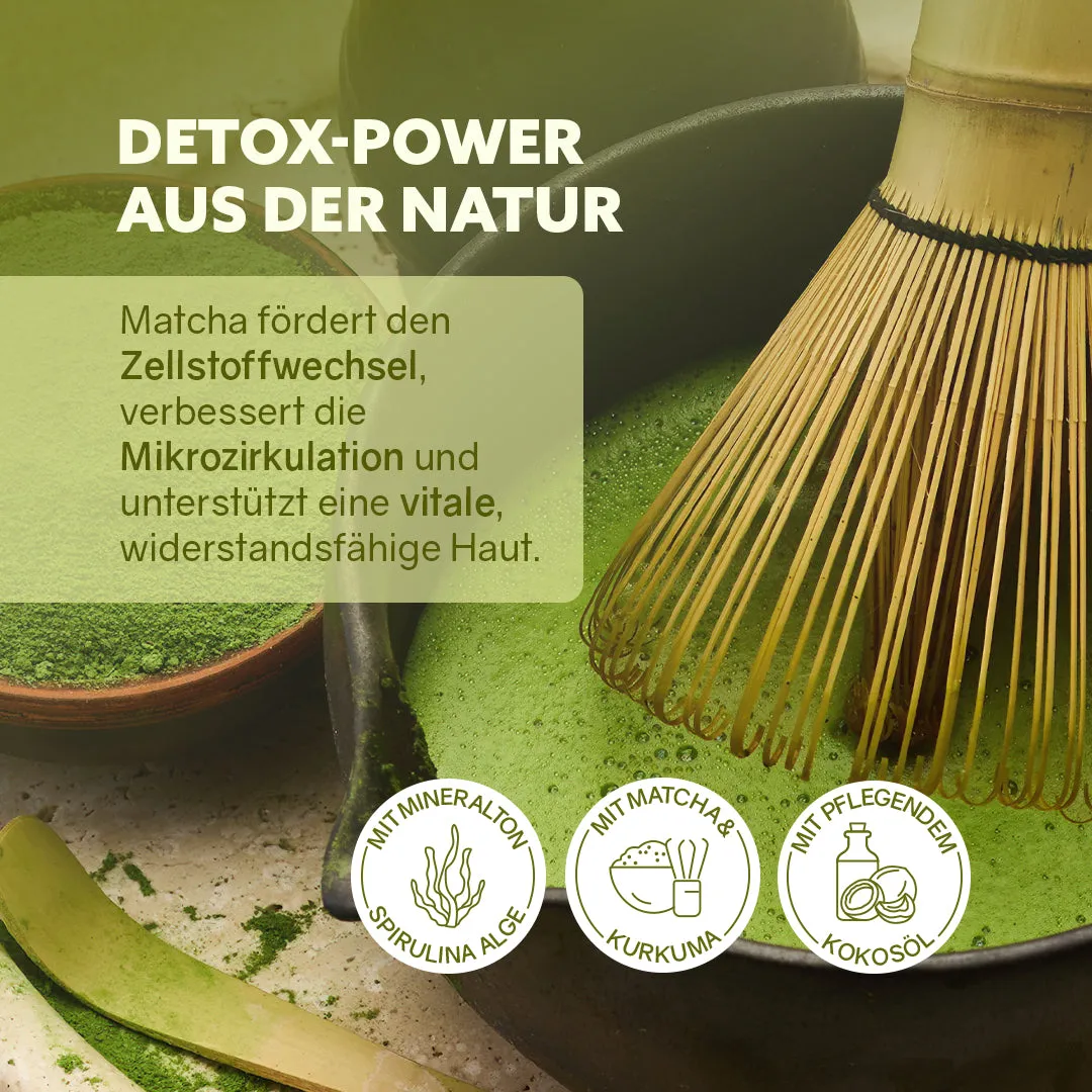 puremetics Detox Matcha 3i1 brusefluff frisk grøn