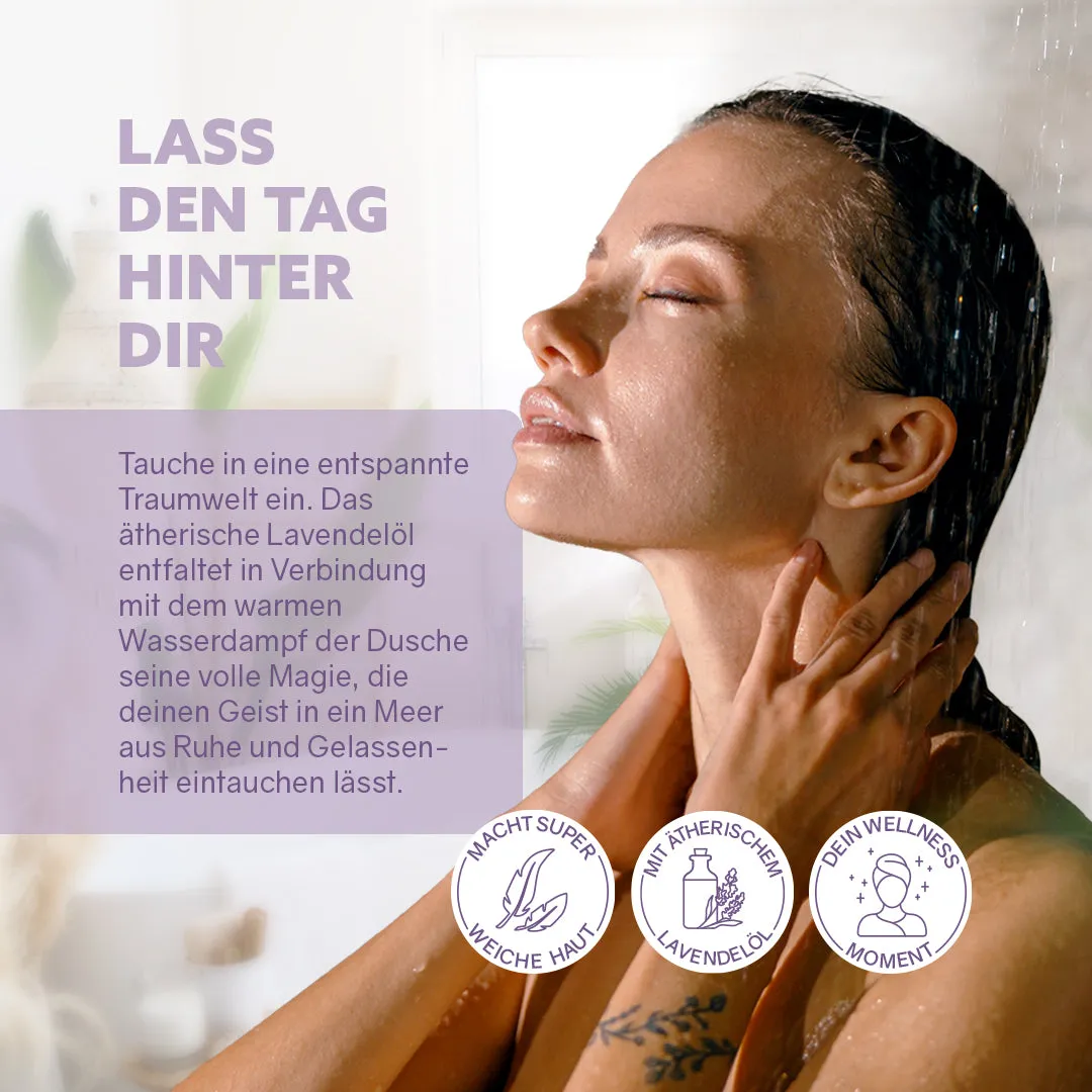 puremetics Dusch-Fluff Schlaf schön badesæbe lavendel 1 stk