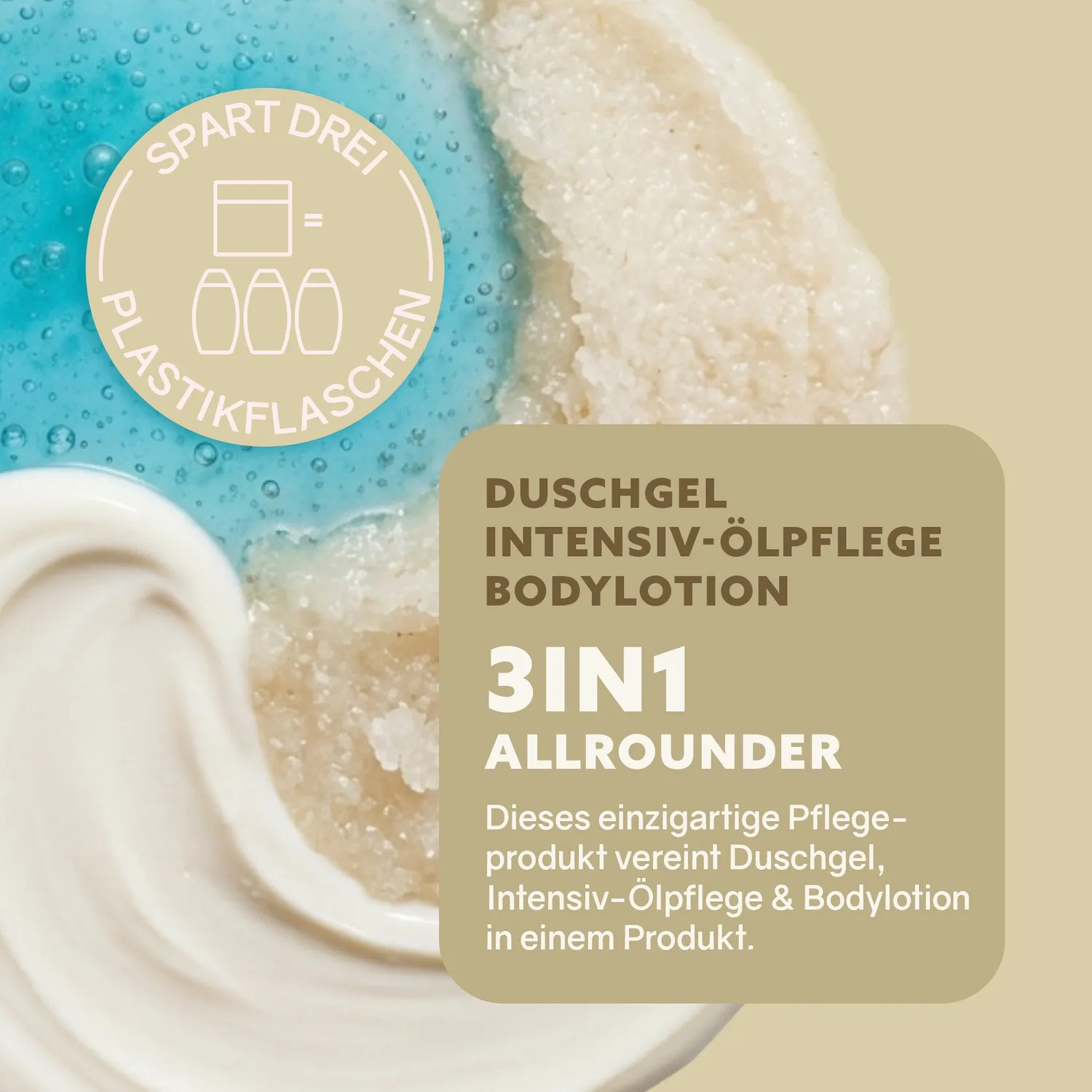 puremetics 3in1 Intensiv Dusch-Fluff brusecreme creme tør hud