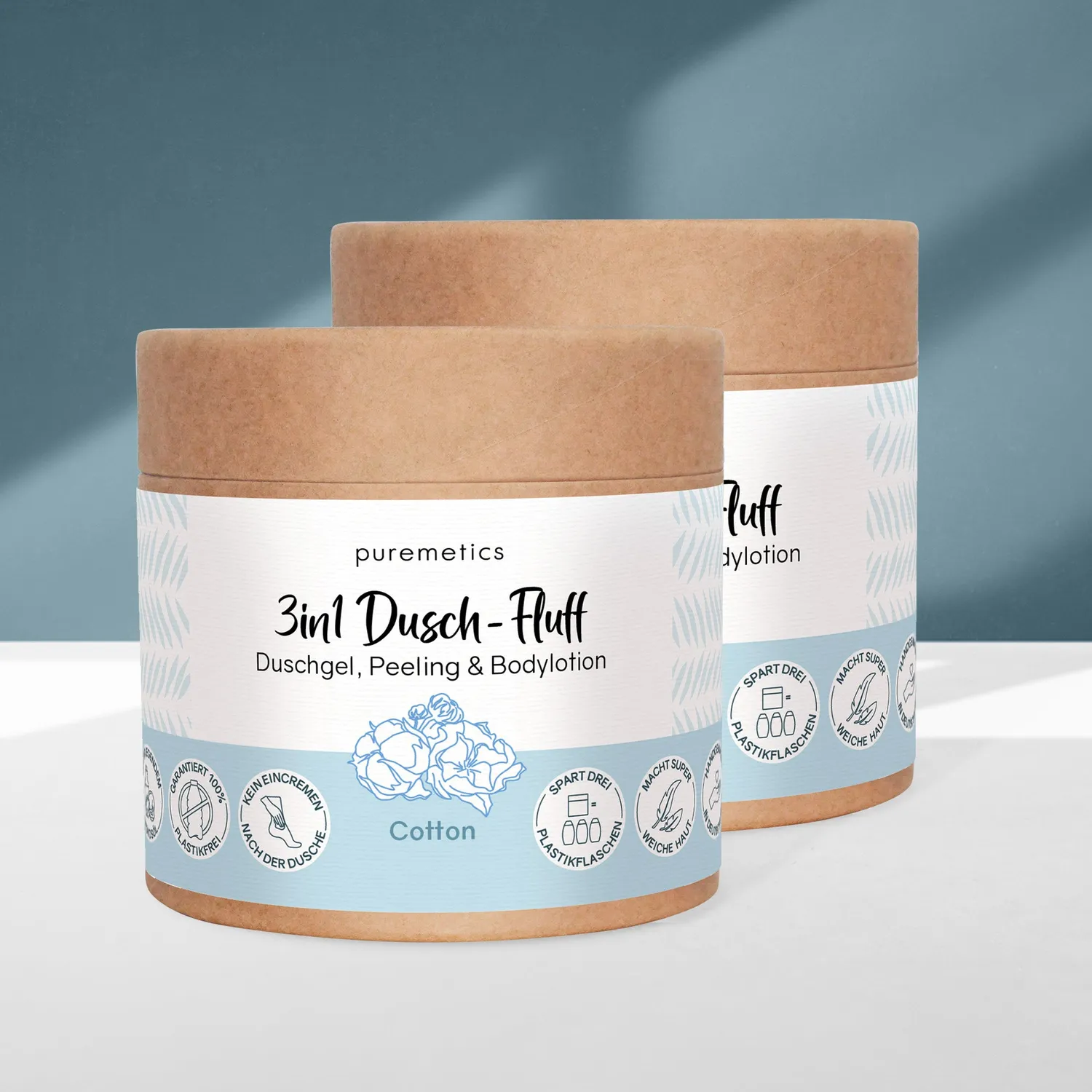 puremetics Cotton 3in1 brusefluff 250 g mild duft