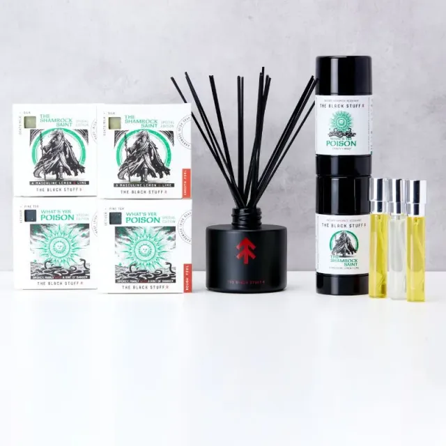 The Black Stuff Shamrock Saint bundle sæbesæt 9 dele