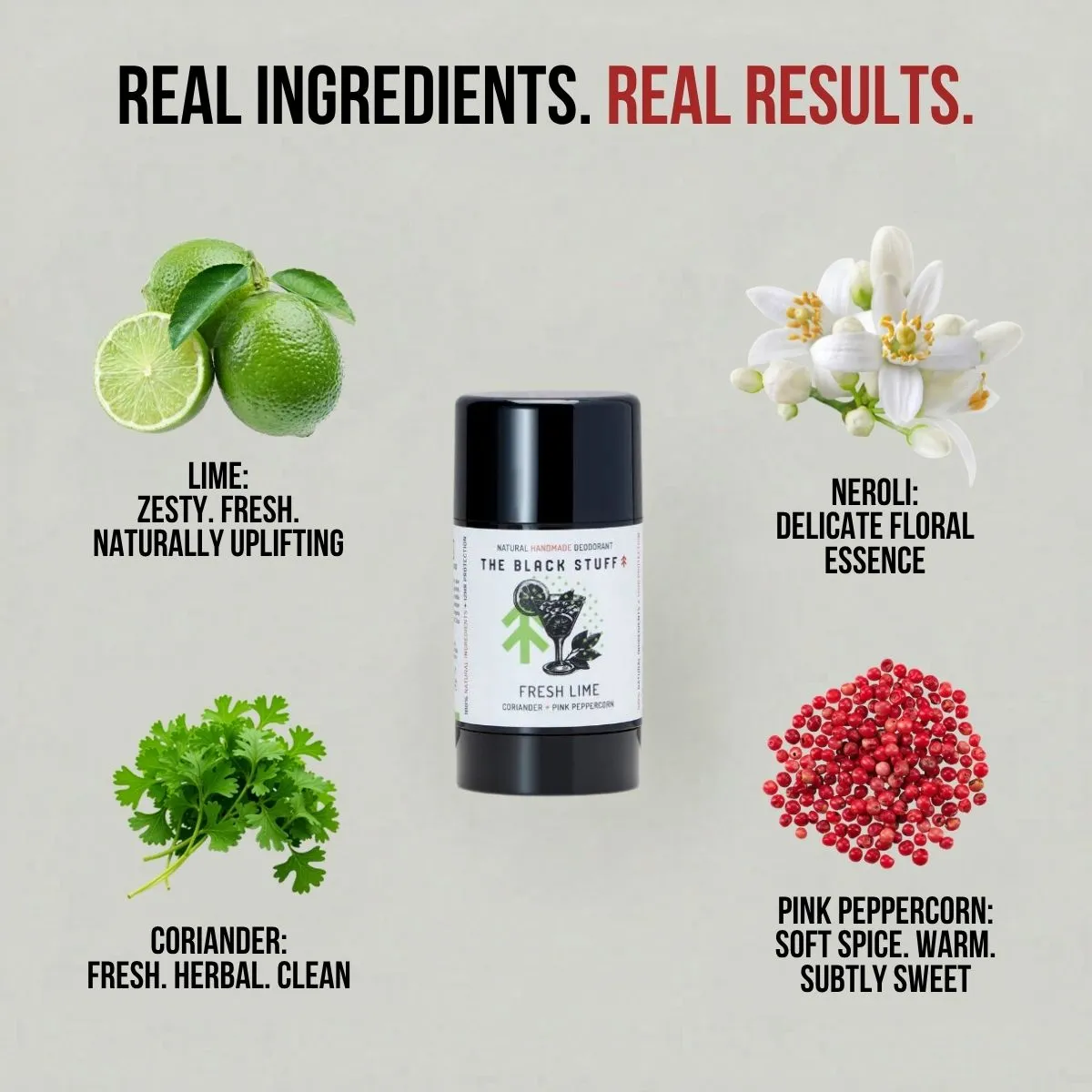 The Black Stuff Fresh Lime deodorant lime naturlig