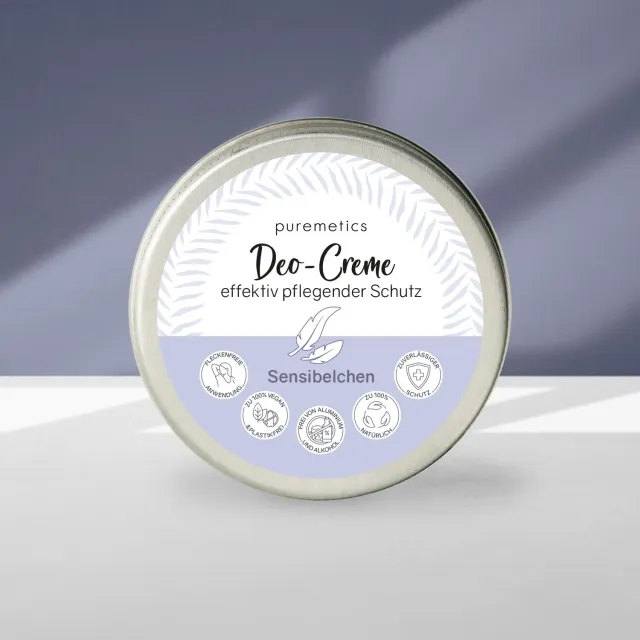 puremetics Sensibelchen deocreme uparfumeret uden aluminium